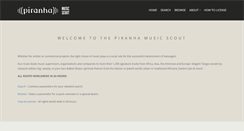 Desktop Screenshot of musicscout.piranha.de